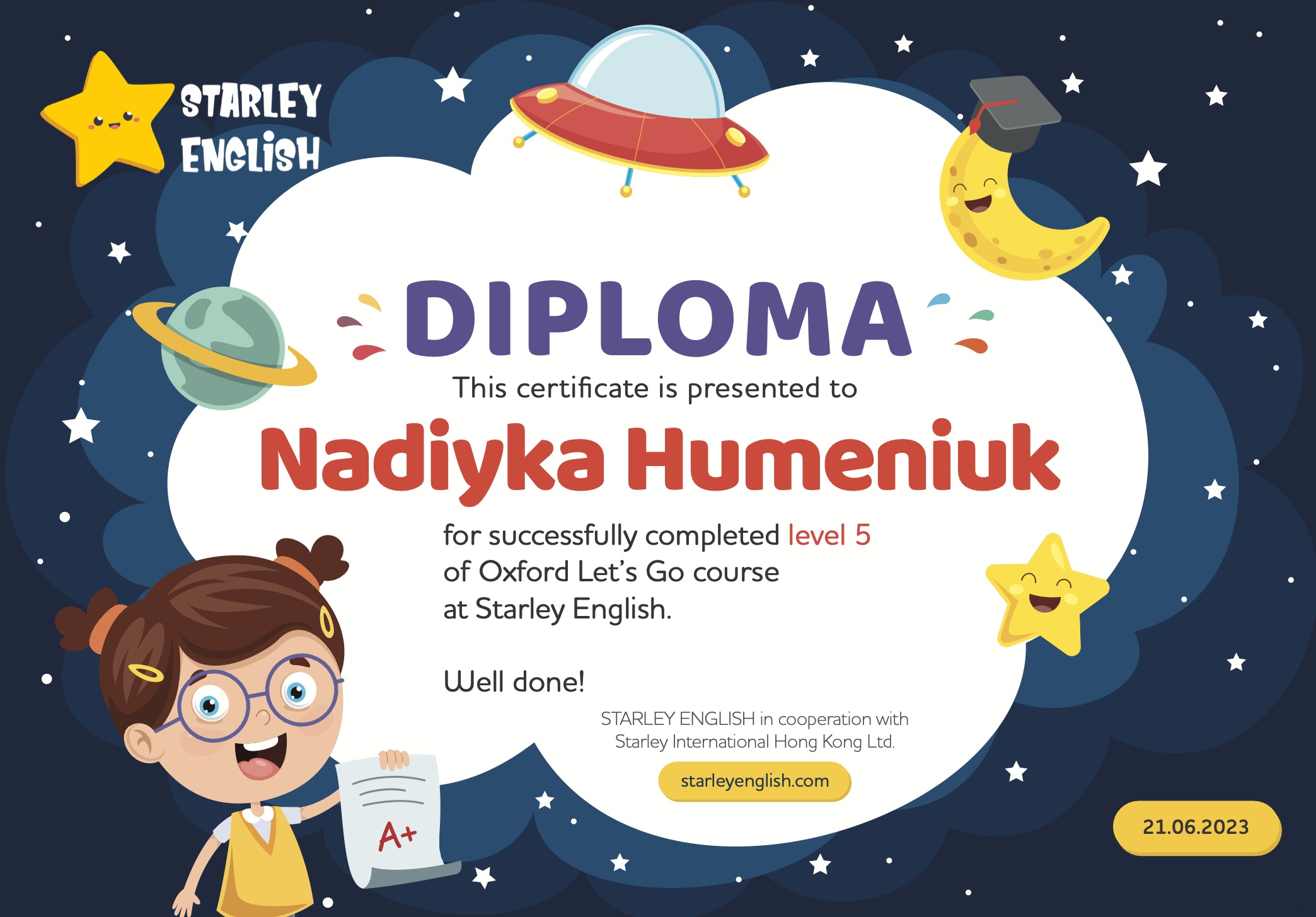 Starley English diploma